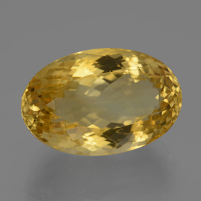 Citrino naturale dorato da 18,28 ct, taglio ovale, VVS