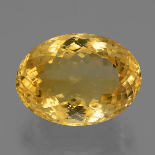 Citrino naturale dorato da 19,99 ct, taglio ovale, VVS