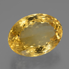 Citrino naturale dorato da 19,99 ct, taglio ovale, VVS