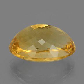 Citrino naturale dorato da 19,99 ct, taglio ovale, VVS