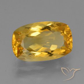 Citrino Arancio Dorato Profondo naturale da 3.73 ct, Cuscino, VVS-VS
