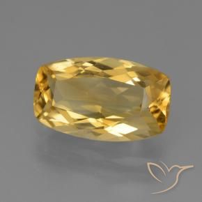 Citrino Dorato medio-chiaro naturale da 2.82 ct, Cuscino, VS