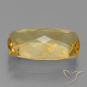 Citrino Dorato medio-scuro naturale da 7.15 ct, Cuscino, VVS