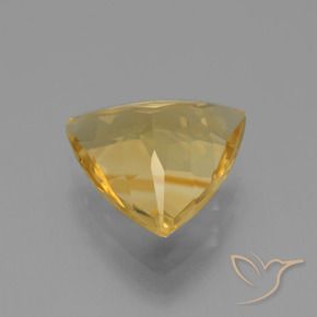 Citrino Dorato medio-chiaro naturale da 3.69 ct, Taglio trillion, VVS