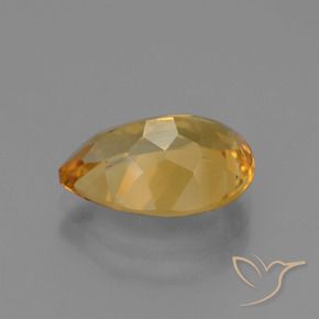 Citrino Arancio chiaro-Oro naturale da 3.46 ct, Forma a pera, VVS