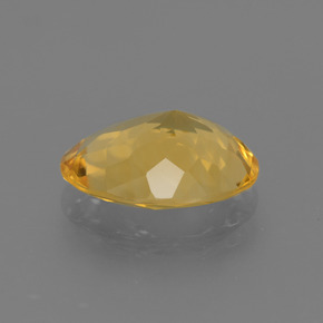 Citrino naturale dorato da 3,77 ct, taglio ovale, VVS