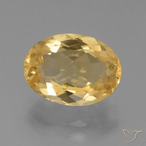 3.80ct Naturale Oro Citrino, Ovale, VVS-VS