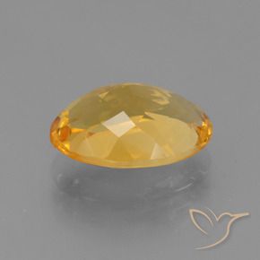 Citrino Arancio intenso-OroG naturale da 3.94 ct, Ovale, VVS-VS