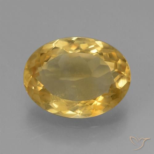 3.52ct Naturale Arancio dorato Citrino, Ovale, VS