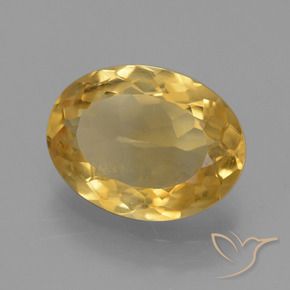 Citrino Arancio dorato naturale da 3.52 ct, Ovale, VS