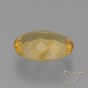Citrino Arancio dorato naturale da 3.52 ct, Ovale, VS