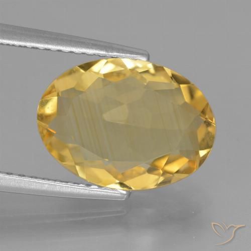 3.21ct Naturale Arancio dorato Citrino, Ovale, VVS