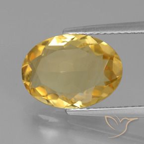Citrino Arancio dorato naturale da 3.21 ct, Ovale, VVS