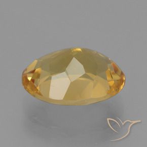 Citrino Arancio Dorato Profondo naturale da 4.91 ct, Ovale, VVS