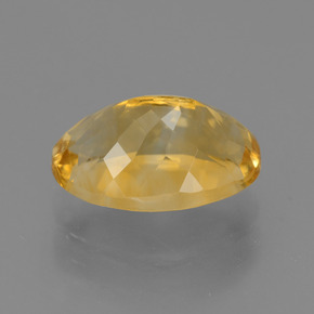 Citrino naturale dorato da 3,74 ct, taglio ovale, VVS