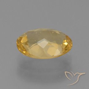 Citrino Dorato medio-scuro naturale da 2.96 ct, Ovale, VVS-VS
