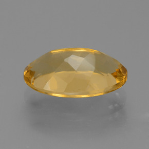 Citrino Dorato medio-scuro naturale da 3.33 ct, Taglio ovale, VVS