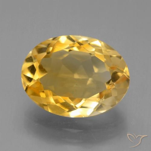 3.93ct Naturale Oro brillante Citrino, Ovale, VVS-VS
