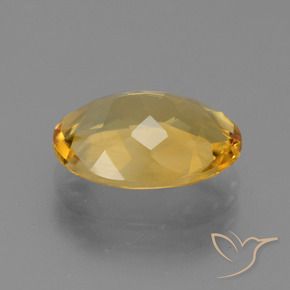 Citrino Arancio Dorato Profondo naturale da 3.21 ct, Ovale, VVS