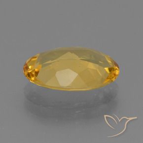 Citrino Arancio Dorato Profondo naturale da 3.08 ct, Ovale, VVS