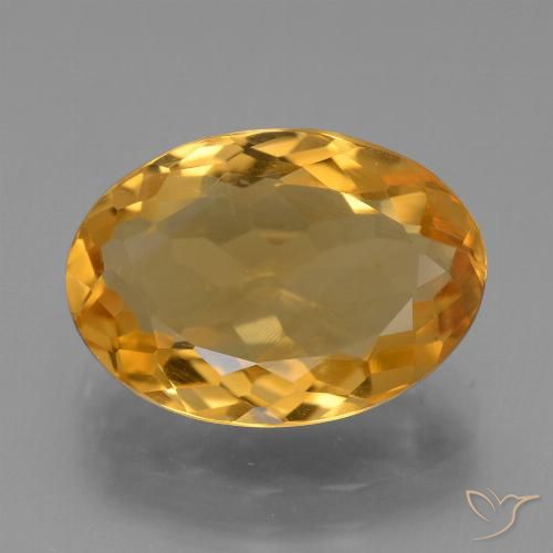 4.91ct Naturale Arancio intenso-OroG Citrino, Ovale, VVS
