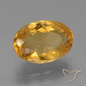 Citrino Arancio Scuro-Oro naturale da 3.95 ct, Ovale, VS