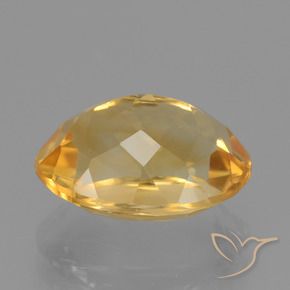 Citrino Dorato medio-scuro naturale da 4.56 ct, Ovale, VVS