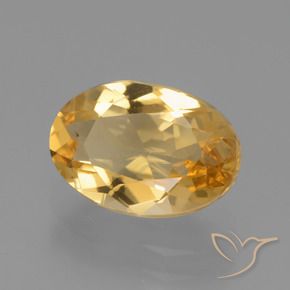 Citrino Dorato medio-scuro naturale da 2.48 ct, Ovale, VVS