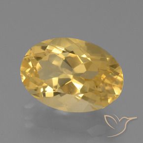 Citrino Oro medio naturale da 4.46 ct, Ovale, VVS
