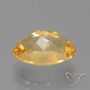 Citrino Arancio chiaro-Oro naturale da 4.26 ct, Ovale, VS