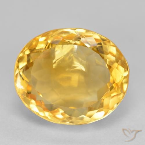 6.38ct Naturale Oro medio Citrino, Ovale, SI