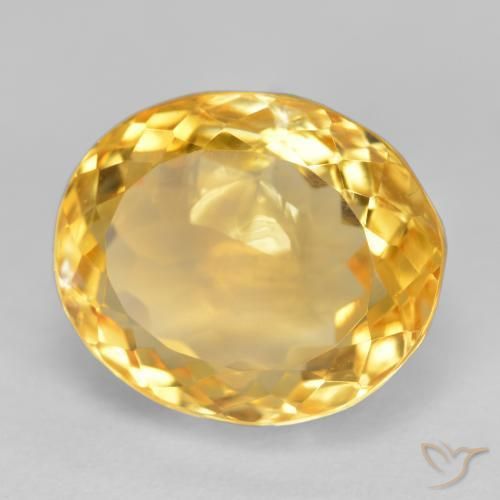 Citrino Oro medio naturale da 6.38 ct, Ovale, SI