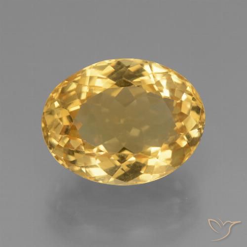6.03ct Naturale Dorato medio-scuro Citrino, Ovale, VVS