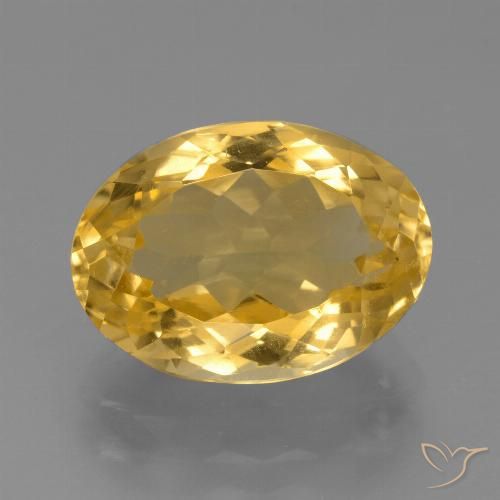 6.54ct Naturale Oro medio Citrino, Ovale, VVS