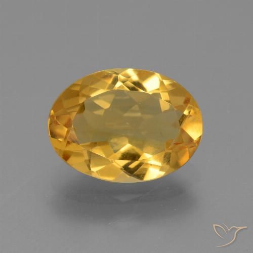 2.34ct Naturale Dorato scuro Citrino, Ovale, VVS-VS