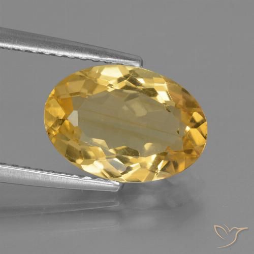 2.63ct Naturale Oro brillante Citrino, Ovale, VVS