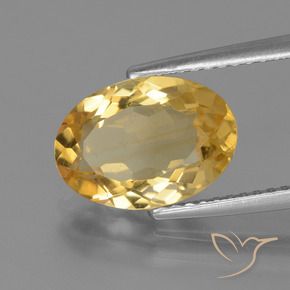 Citrino Oro brillante naturale da 2.63 ct, Ovale, VVS