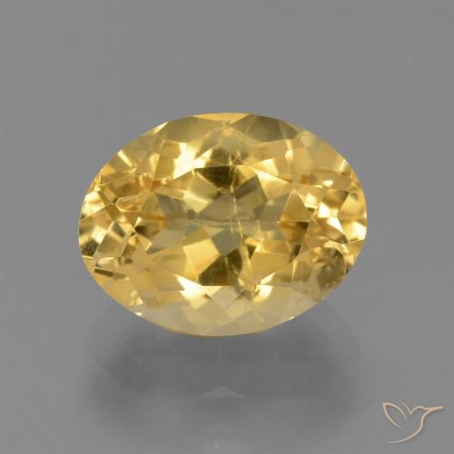 3.51ct Naturale Oro medio Citrino, Ovale, VS