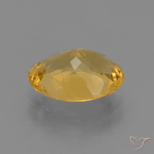 Citrino Dorato medio-scuro naturale da 2.95 ct, Ovale, VVS