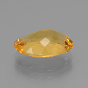 Citrino naturale dorato da 3,18 ct, taglio ovale, VVS
