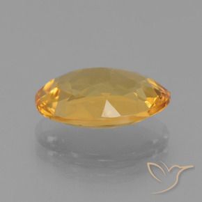 Citrino Dorato scuro naturale da 3.18 ct, Ovale, VVS-VS