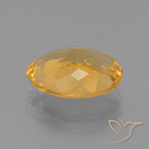 Citrino Arancio Dorato Profondo naturale da 3.45 ct, Ovale, VVS