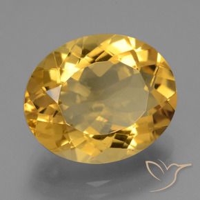 Citrino Dorato naturale da 8.13 ct, Taglio ovale, VVS-VS