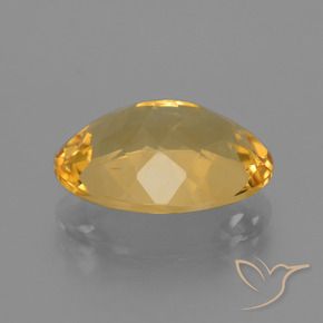 Citrino Dorato medio-scuro naturale da 4.90 ct, Ovale, VVS