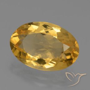 Citrino Arancio Dorato Profondo naturale da 6.22 ct, Ovale, VVS