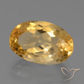 Citrino Dorato scuro naturale da 6.29 ct, Ovale, VS-SI