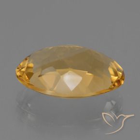 Citrino Arancio Dorato Profondo naturale da 6.08 ct, Ovale, VVS