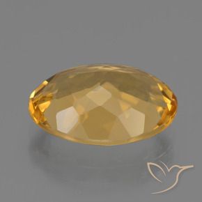 Citrino Arancio Dorato Profondo naturale da 4.93 ct, Ovale, VVS