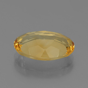 Citrino naturale dorato da 4,40 ct, taglio ovale, VVS