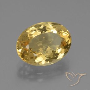 Citrino Dorato naturale da 4.00 ct, Ovale, VVS-VS